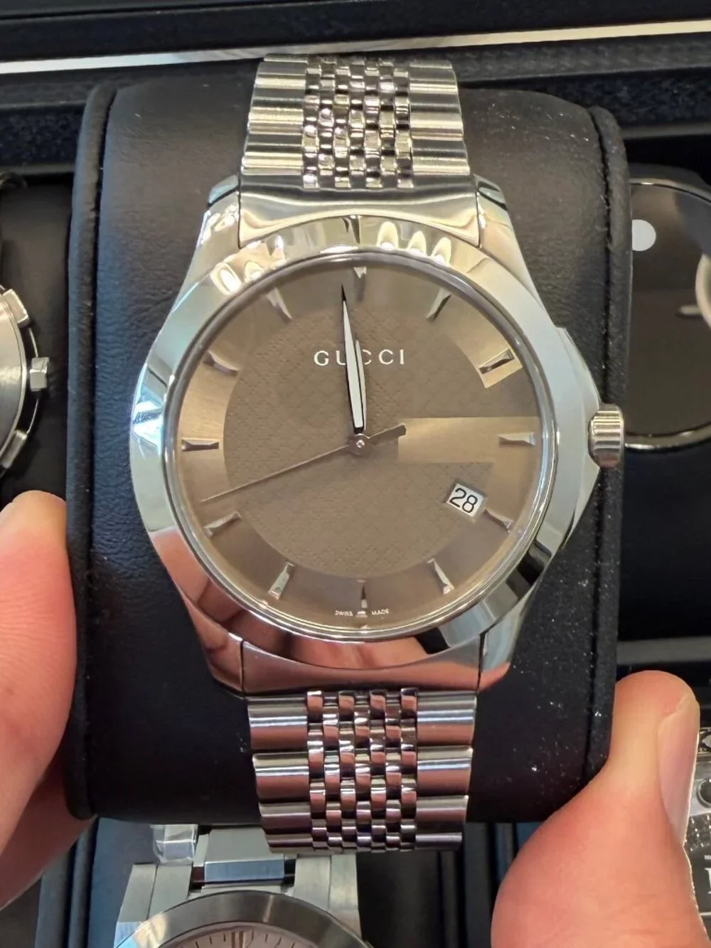 Gucci G-Timeless Swiss Made Watch | Stainless Steel